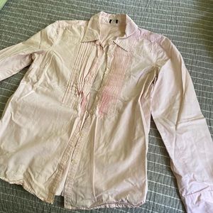 J Crew pleated front popover